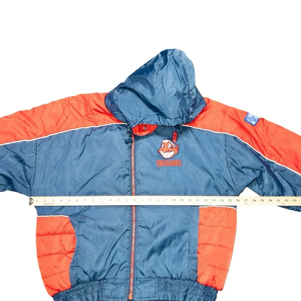 Vintage Pro Player‎ Cleveland Indians Guardians Puffer Jacket Mens Medium MLB
